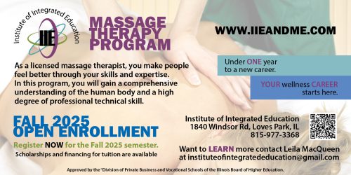 IIE massage open enrollment fall 2025 ad IIE massage open enrollment fall 2025 ad